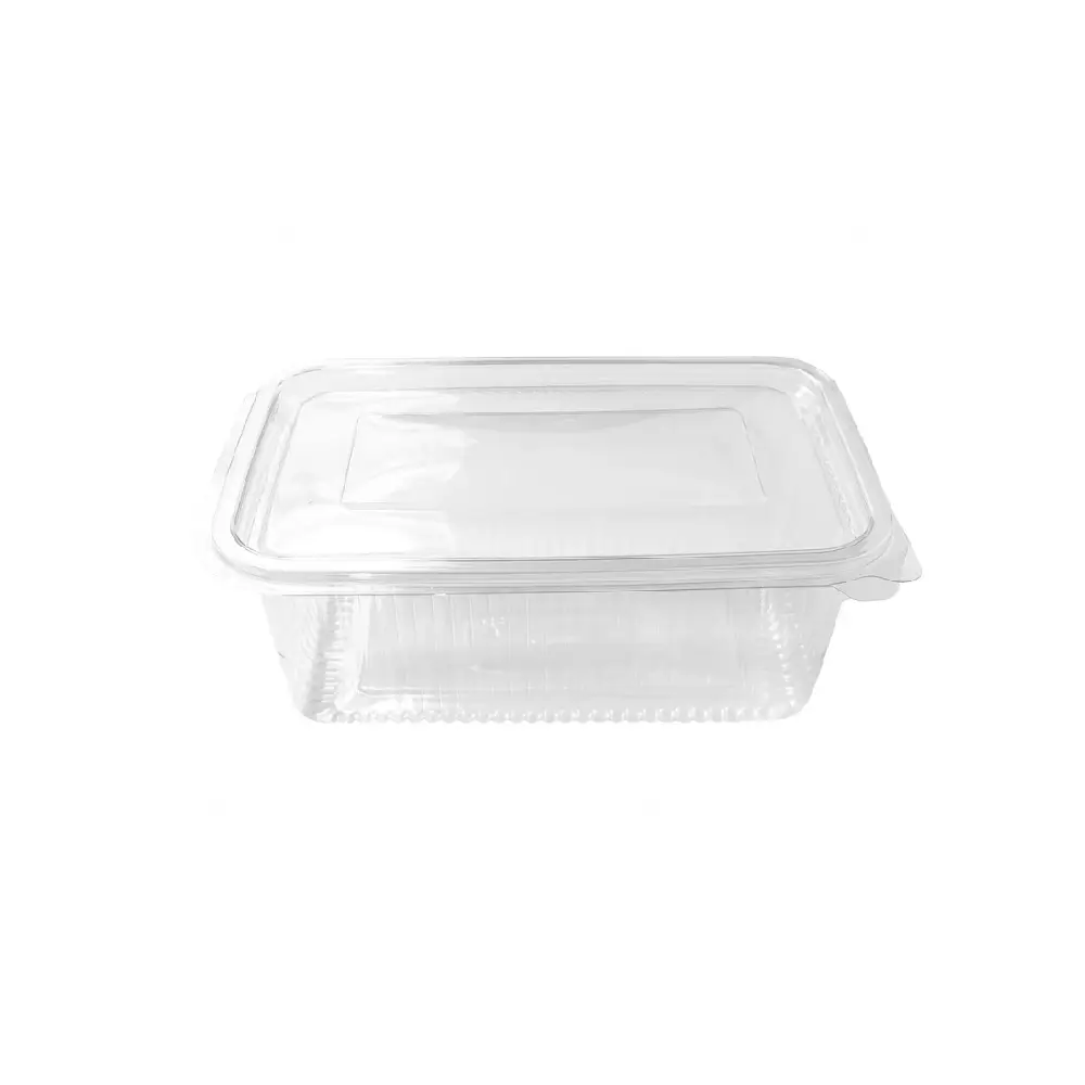 Boîte rectangulaire 1000 ml avec couvercle attaché LARPLAST (carton de 300 pièces)