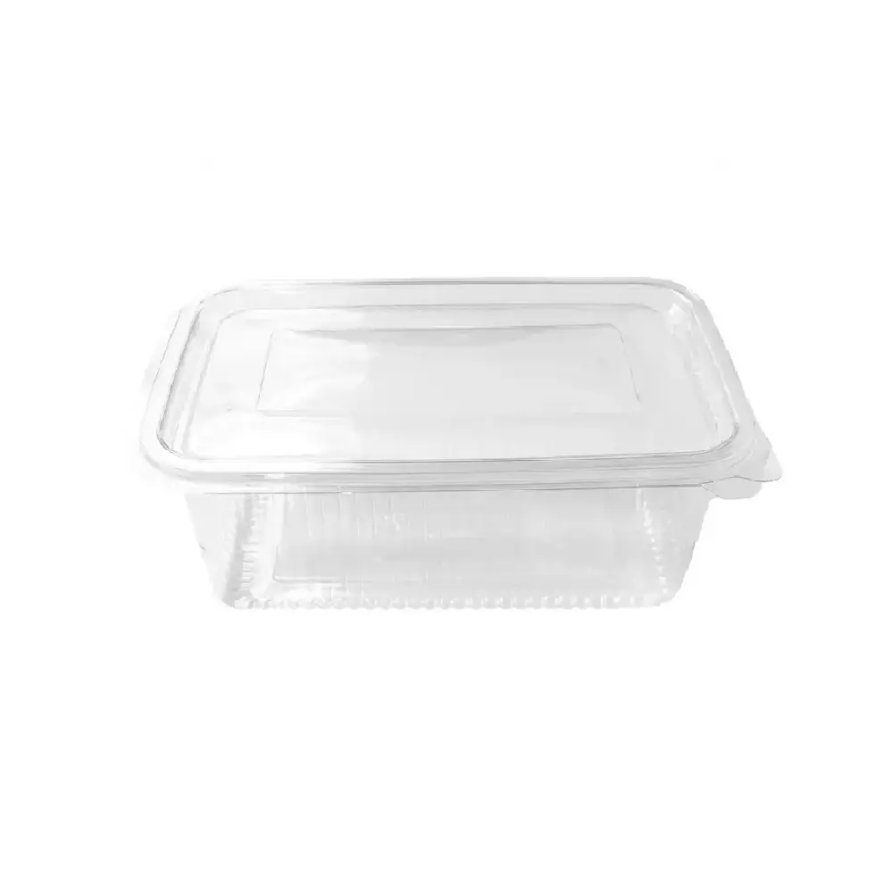 Boîte rectangulaire 1 250 ml avec couvercle attaché LARPLAST / MORECO (300 unités par carton)
