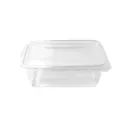 Boîte rectangulaire 1 250 ml avec couvercle attaché LARPLAST / MORECO (300 unités par carton)