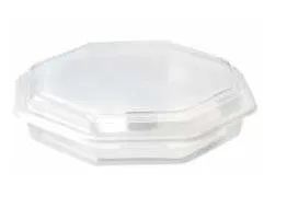 Barquette octogonale 1 compartiment (175 unités/ carton) (OZGE) ( 16 carton par palette) ATTESTATION SANITAIRE 2021/79 EA/125/21 SACHET : 25 unités