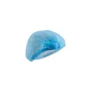 Coiffe jetable bleu à usage unique  ( 100 unités par sac)(50 sacs par carton)