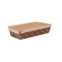 Moule à cake "Plumcake"  225 x 70 x h : 65 mm (H)  400 gr (600 unités par carton) ECOPACK