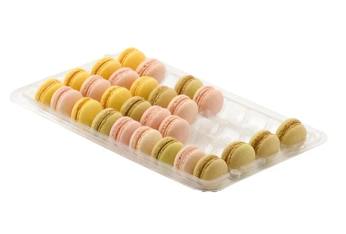 CALAGE MACARON TRANSPARENT POUR 36 PCS