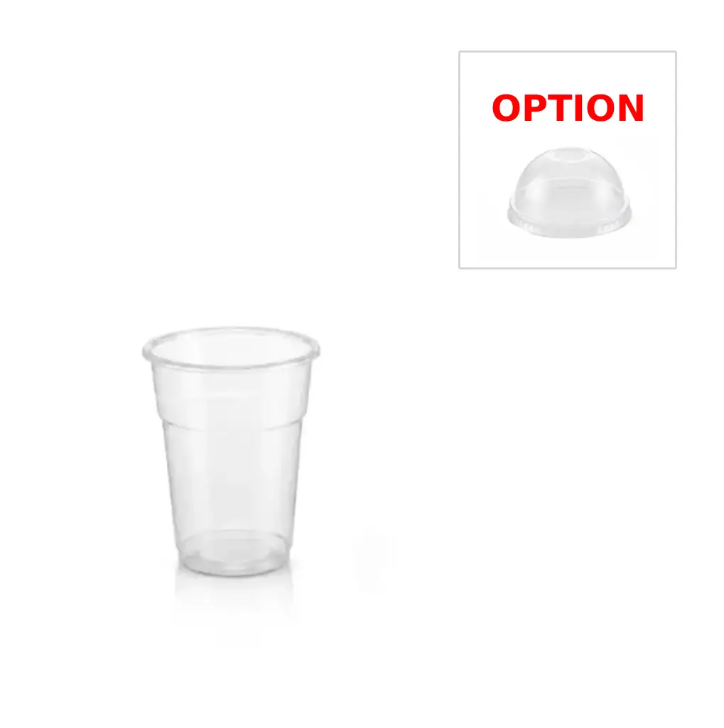 [B300] Gobelet transparent 300 ml en PP ( 50 unités par sac)( 20 sacs par carton) ( 1000 unités par carton) YOMSER