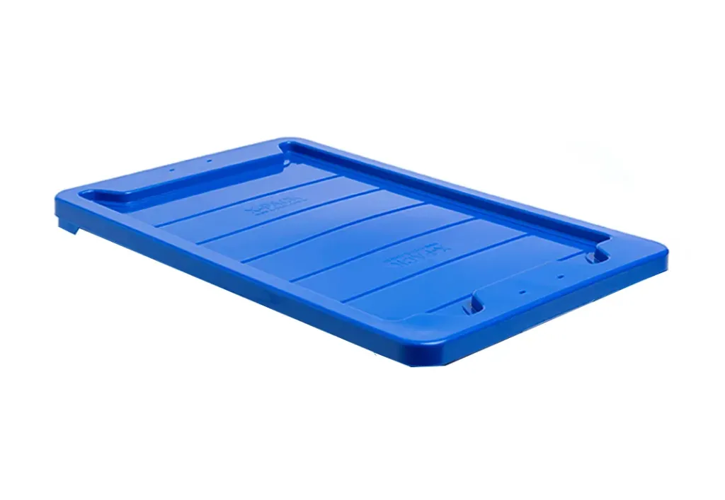 COUVERCLE INJECTION EN PP BLEU POUR CAISSE DE RANGEMENT 6425 ( 15 pcs par sachet ) ( 20 sachets par palette)