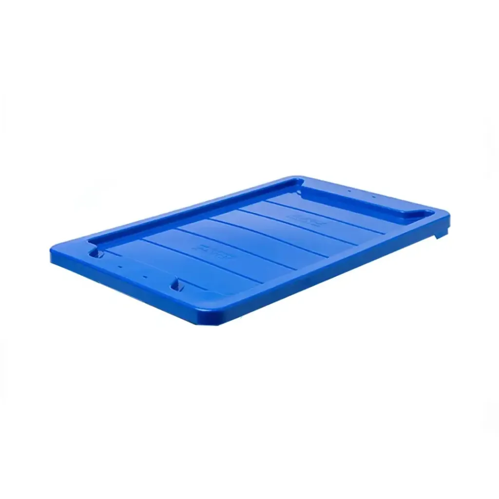 Couvercle injection en PP bleu pour caisse de rangement 6425 ( 15 unités par sachet )