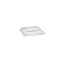 Couvercle verrine carrée 120 ml  (sac de 50 unités)( 1000 unités par carton)