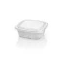 Barquette carrée micro-ondable 760ml OZGE (300 unités par carton)