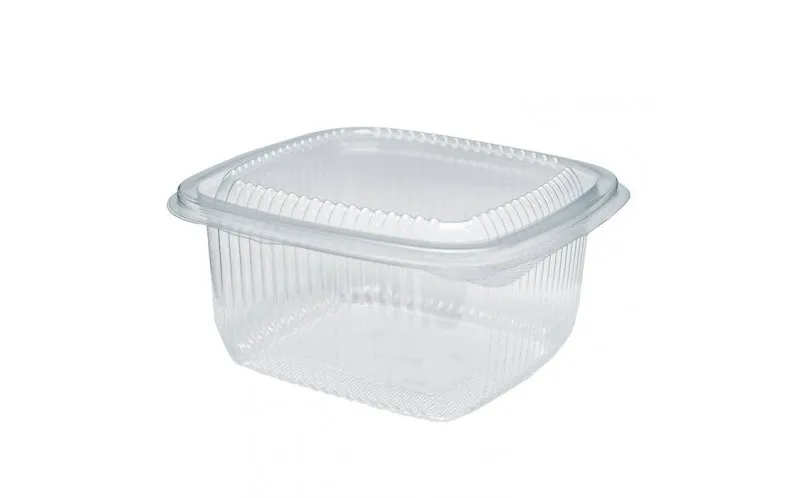 [LAR_O846] BOÎTE 750 ML CARRÉE AVEC COUVERCLE ATTACHÉ (400 unités/carton) (20 cartons / palette) LARPLAST ATTESTATION SANITAIRE 2020/130 EA/208/20