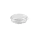 Barquette ronde 250 gr avec couvercle attaché pour dessert ( 600 unités par carton) OZGE