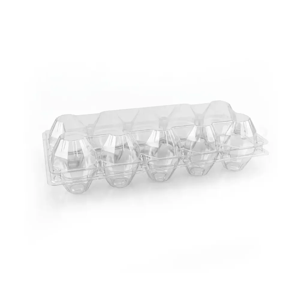 Emballage en plastique transparent pour 10 Oeufs ELTRON ( 400 unités par carton)