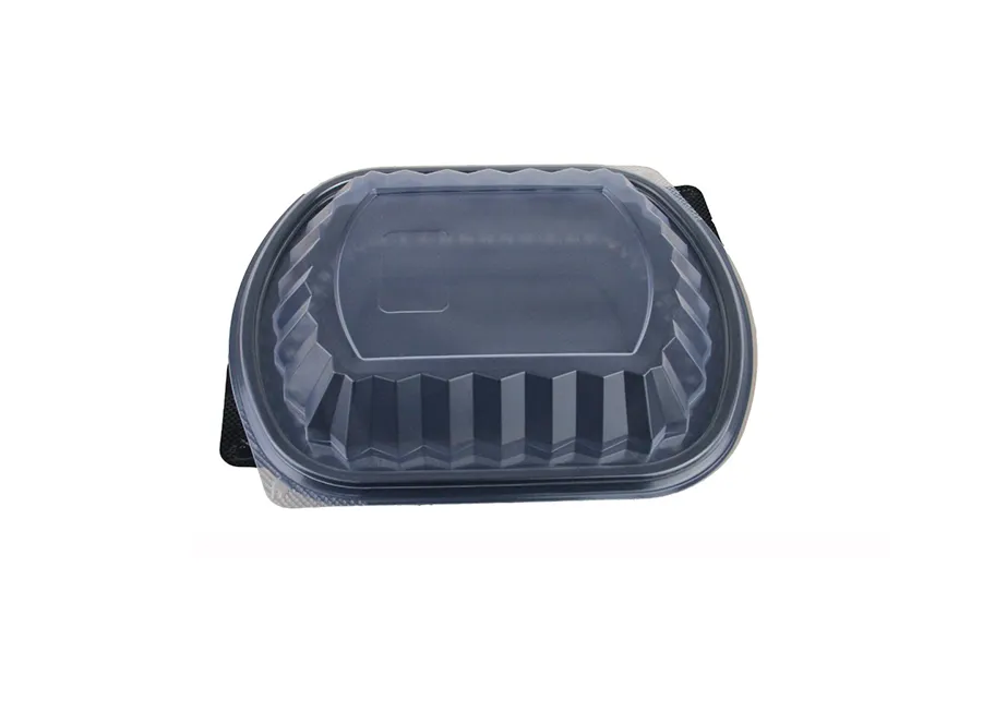 Baquette micro-ondable noir avec couvercle transparent OZGE ( 250 pièces/ carton)(20 cartons par palette)
