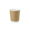 Gobelet  kraft en carton à double paroi 25 cl / 250 ml 9 oz ( Carton de 500 unités ) PA