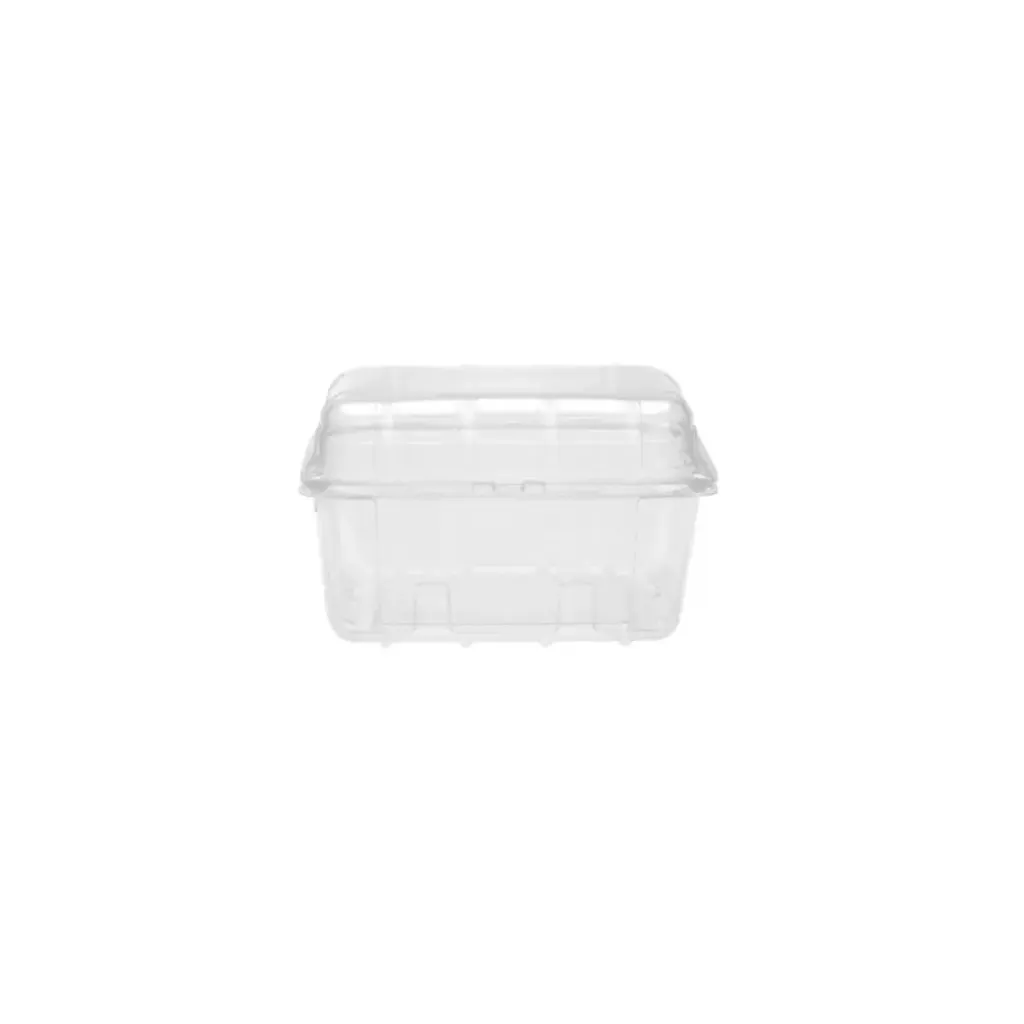 [LAR_5230] Barquette perforée transparente avec couvercle attaché 250 ml LARPLAST (1000 unités par carton)