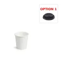 Gobelet en carton blanc 180 ml ( 50 unités par sac × 20 sacs) (1 000 unités par carton)
