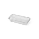 Boîte rectangulaire 350 ml avec couvercle attaché (50 unités * 8 sacs)(400 unités par carton) LARPLAST REYONPACK