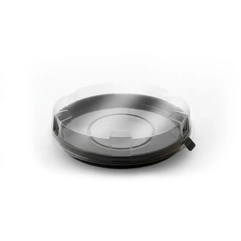 Barquette ronde en plastique pour konafa ( 50 unités * 4 sacs) (200 unités par carton) LARPLAST