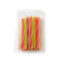 Paille coloree twiste 50/50 8 mm 240 x 8 mm MAT ( 1 unité de vente = sac de 100 unités) (40 sacs par carton)