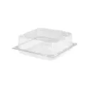 Boîte carrée pour un gâteau avec couvercle à charnière 220 x 220 hauteur 65 mm (150 pièces par carton) HOT