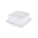 Boîte carrée pour un gâteau avec couvercle à charnière 220 x 220 hauteur 65 mm (150 pièces par carton) hot