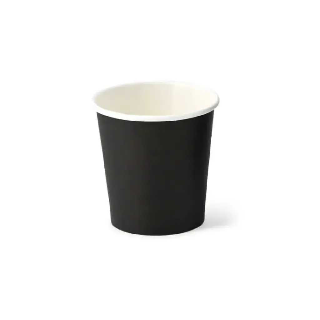 Gobelets en carton couleur noir 18 cl ( 50 unités par sac × 20 sacs) (1 000 unités par carton) Pro