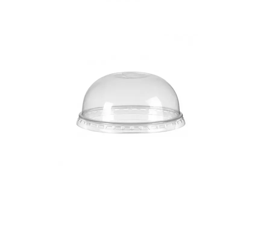 Couvercle ø92 mm plastique en PET transparent sans trou AKTAS ( 1000 unités par carton )