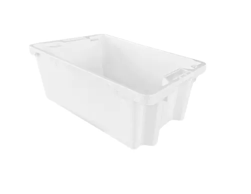 CAISSE INJECTION en PP BLANC RANGEMENT 6425 ( 5 pcs par sachet ) ( 24 sachets par palette)