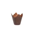 Tulipes à muffins en papier marron (12 sacs * 200 unités)(2400 unités par carton) ECOPACK