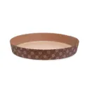Moule à tarte rond Brown with gold flowers 210*30h mm  ( 495 unités par carton) ECOPACK