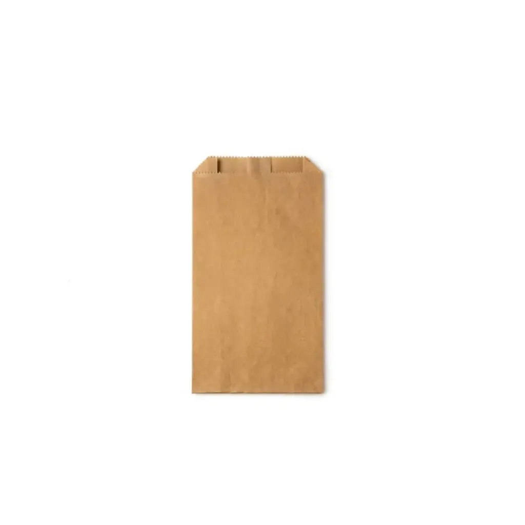 [SAC_PAPIER_15x7x26] Sac papier fond plat 15x7x26 cm kraft brun ( 1000 unités par carton) ATS
