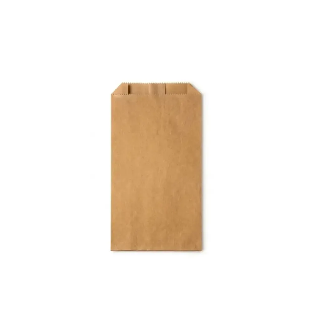 Sac papier fond plat 20X6X32 cm kraft brun ( 250 unités par carton) ATS