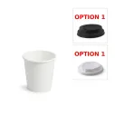 Gobelet en carton blanc 250 ml ( 50 unités par sac × 20 sacs) (1 000 unités par carton) Pro