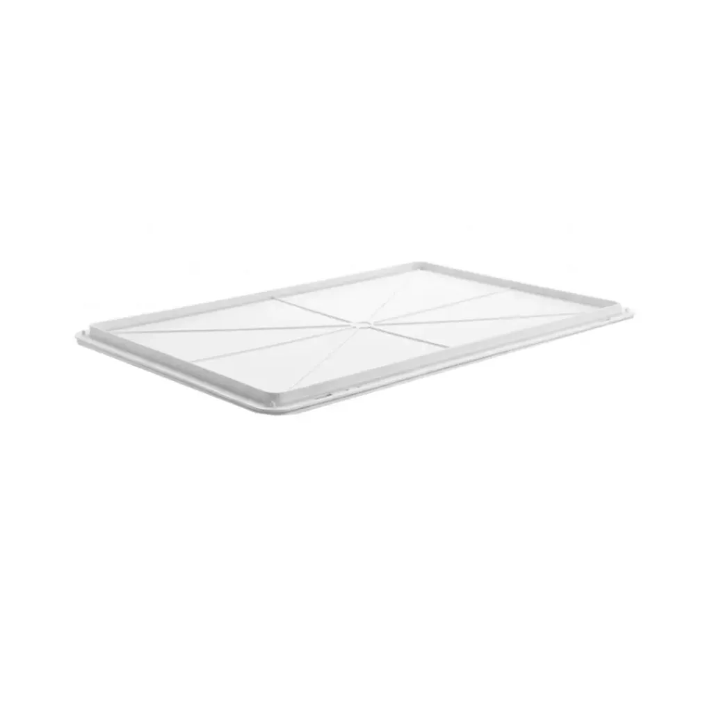 Couvercle blanc en plastique 60x40 cm ELS