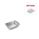 EQ 8342 - Barquette Aluminium Rectangulaire 1 portion 140 × 102 mm  ( 100 unités par sacs) ( Carton de 600 unités )
