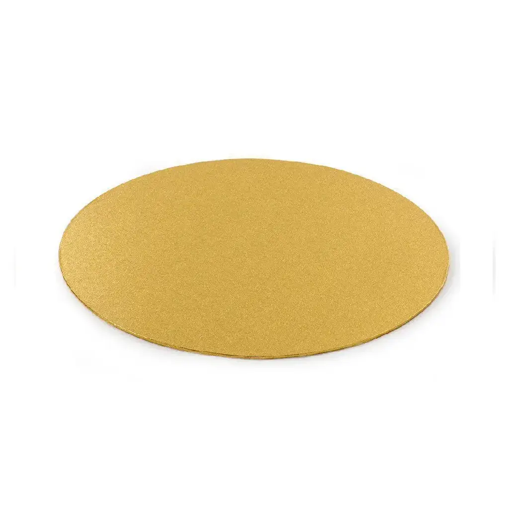 Sous tarte doré rond diamètre 25 cm ( 1 unité de vente = sac de 50 unités)
