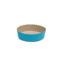 Moule à tarte rond 100*30 mm bleu ( 450 unités par carton) ECOPACK