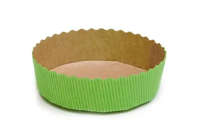 MOULE A TARTE 155*35 VERT ( 270 unités/ carton) ECOPACK ATTESTATION SANITAIRE 2025/099 EA/836-2024