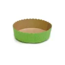 Moule à tarte rond 155x35 mm vert ( 270 unités par carton) ECOPACK