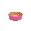 Moule à tarte rond 100*30 mm fuchsia ( 450 unités par carton) ECOPACK