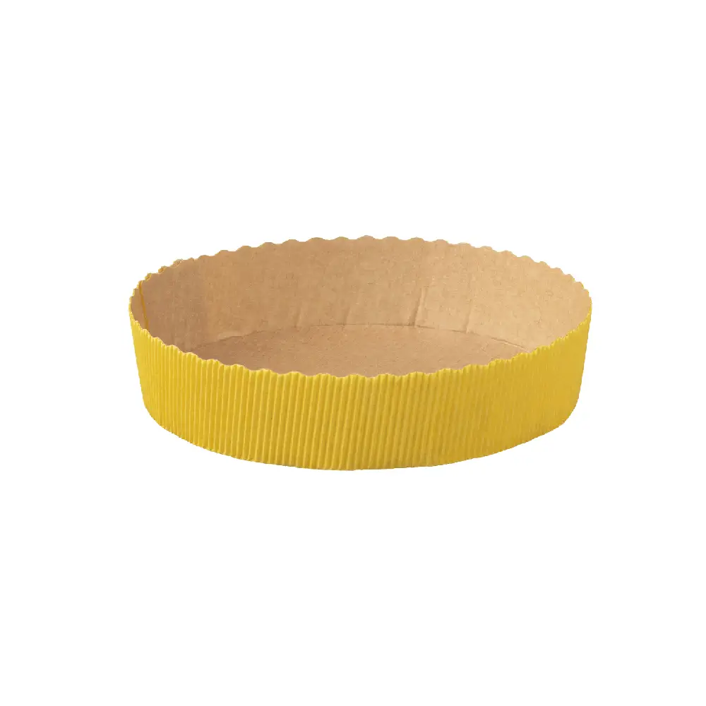 [PB15535PG_155_35] Moule à tarte rond 155*35 jaune ( 270 unités par carton) ECOPACK