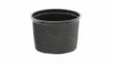 Boite en PP micro-ondable ronde Ø116 noir 450 ml YOMSER ( 50 unités X 20 sacs )( 1000 pièces par carton)