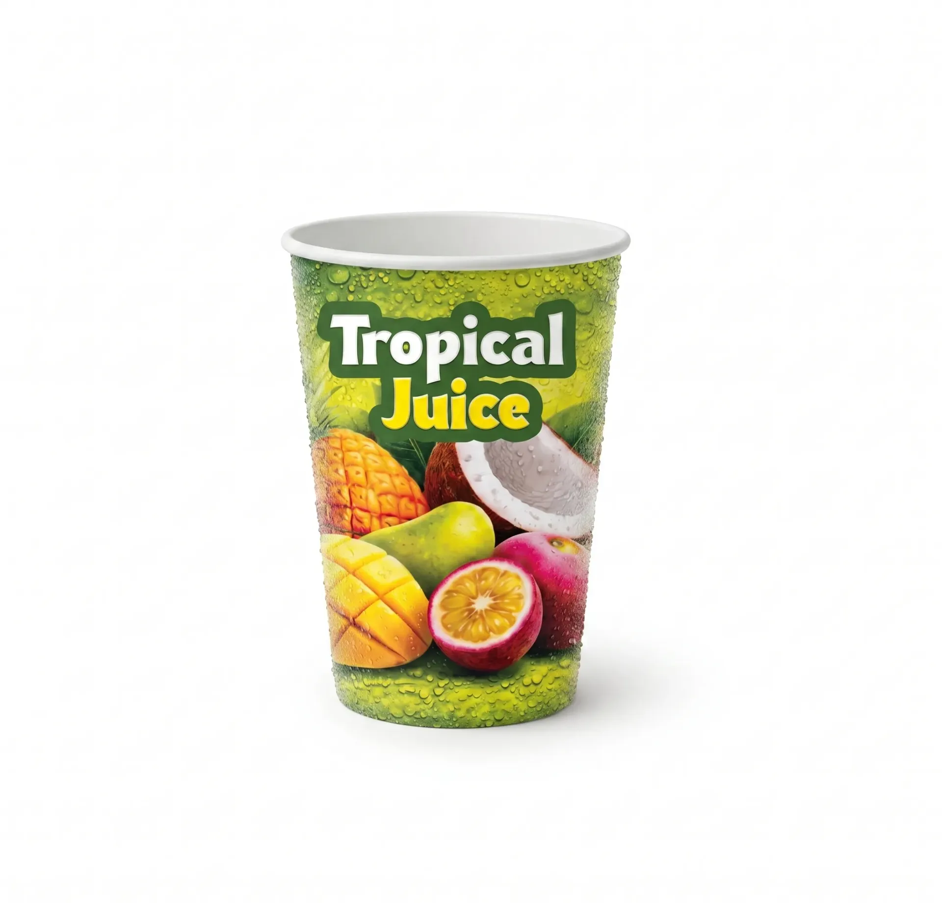 Gobelet en carton pour jus 25 cl  (50 unités × 20 sacs)(1 000 unités par carton) Pro