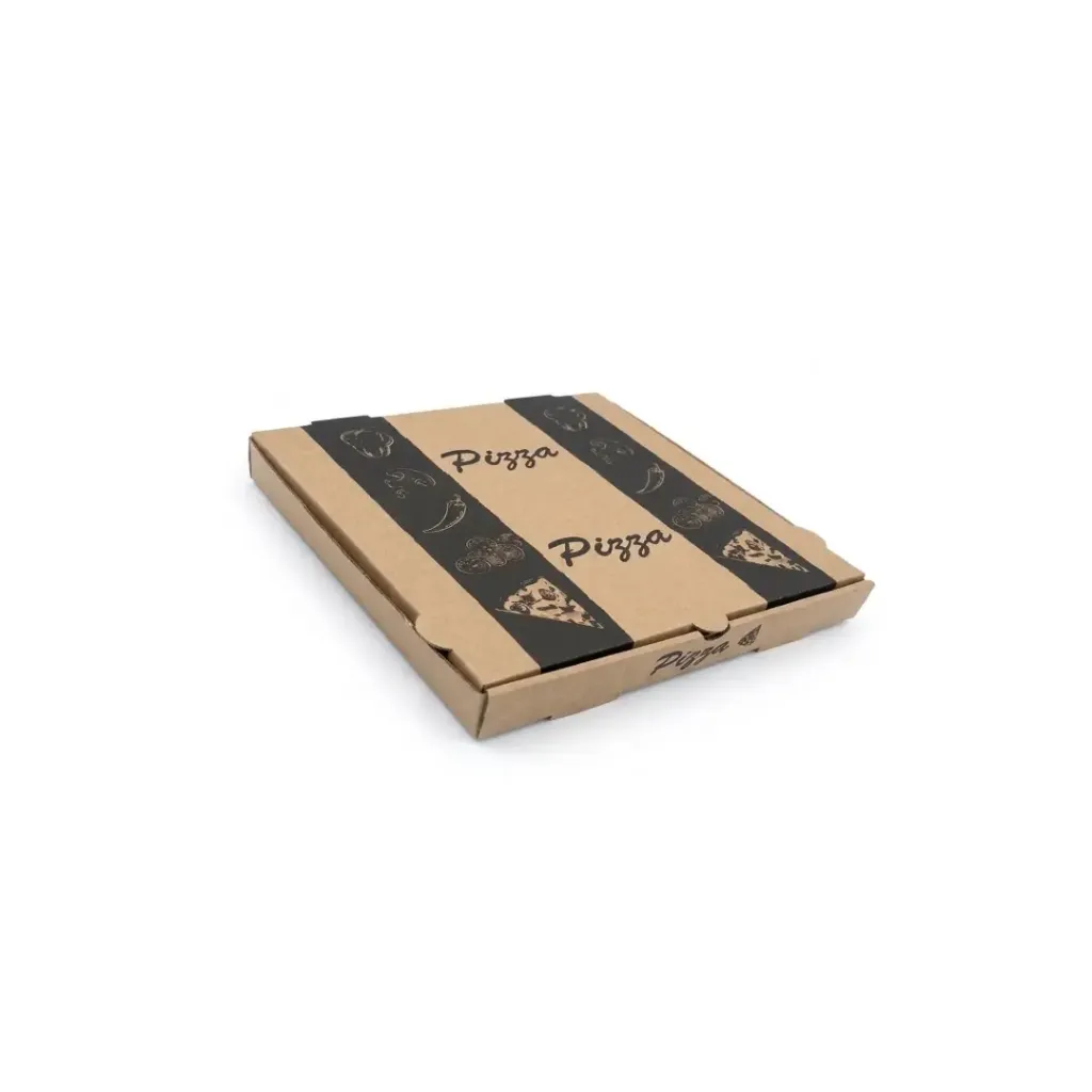 Boîte à pizza gris / gris alimentaire 31 x 31 cm SES ( 50 unités par carton)