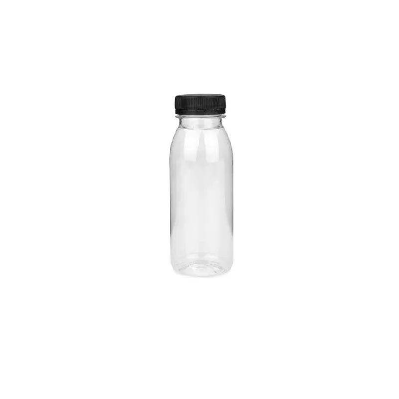 Bouteille ronde 200 ml Ø 38 mm avec bouchon noir (200 unités par carton) XP