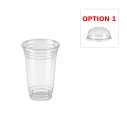 Gobelet transparent 450 ml Ø92 mm en PET AKTAS ( 50 unités par sac) ( 1000 unités par carton)