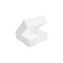 Boîte gâteau 20 × 20  cm en kraft blanc neutre non imprimé (200 unités par carton) UNI