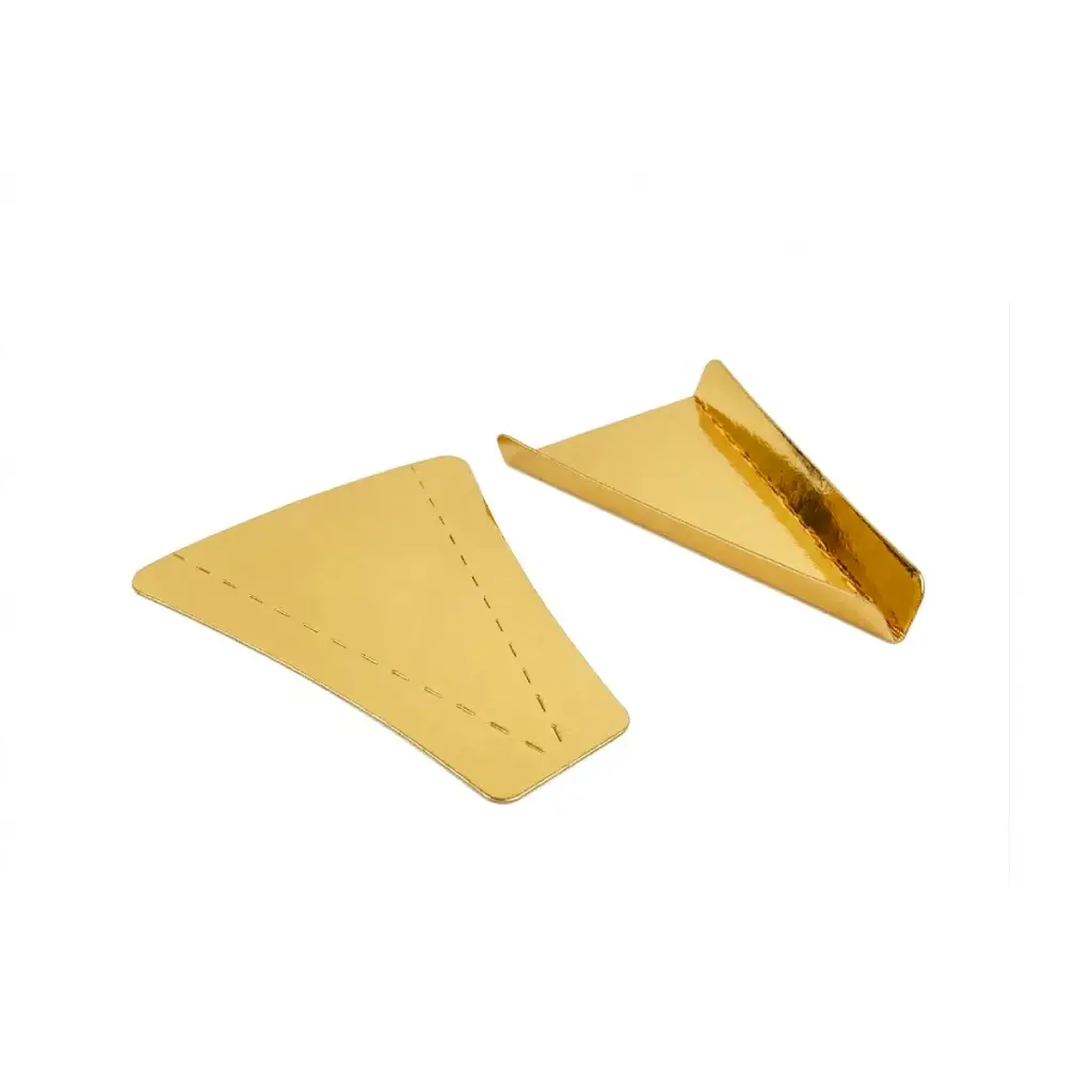 Sous tarte Talonnette cheese cake triangle Doré - Quick (1 unité de vente = Sac de 100 pièces)