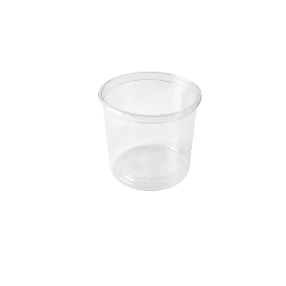 Boite ronde en PET 500 ML Cosmoplast ( 500 unités par carton)