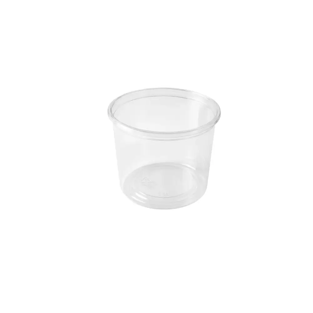 Boite ronde en PET 450 ML Cosmoplast ( 500 unités par carton)