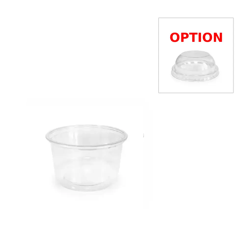 [SD_20] Coupe à dessert 200 ml en PET transaprent Ø90 mm (1000 unités par carton) Cosmoplast